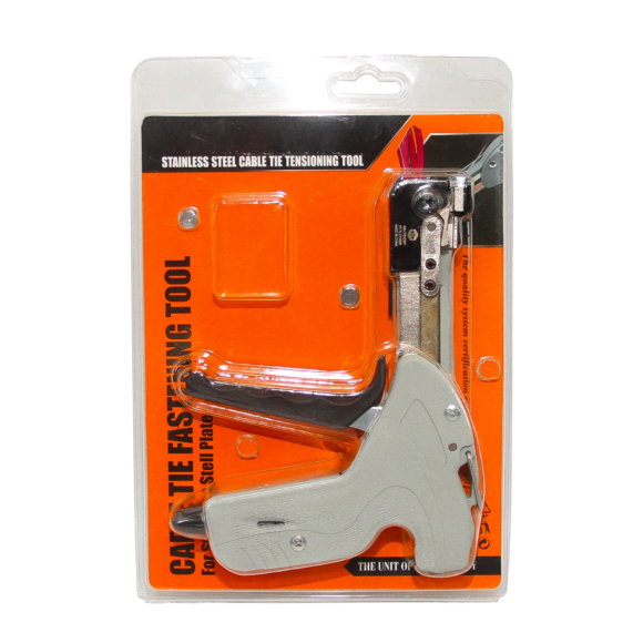 Tie gun for plastic cable ties