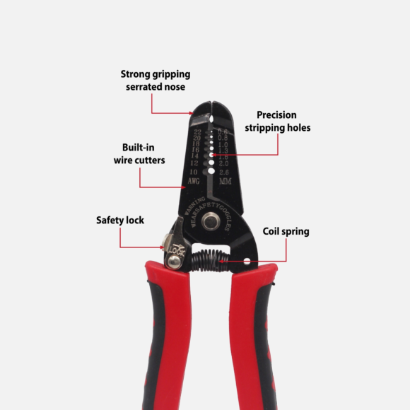 Wire Stripper for AWG 10 to 22