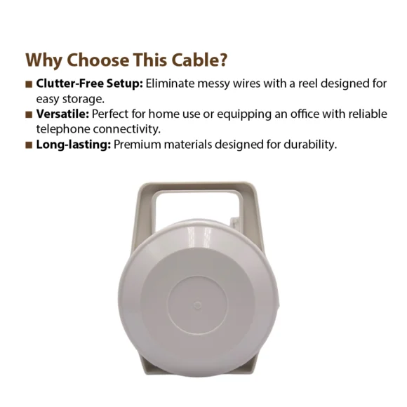 Telephone Extension Cable Reel -T-US-REEL15-01