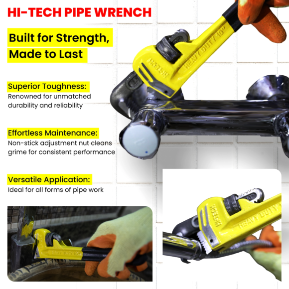 WEB-HI-TECH HeavyDutyPipeWrench-HT-TL-WR10-12-14--11