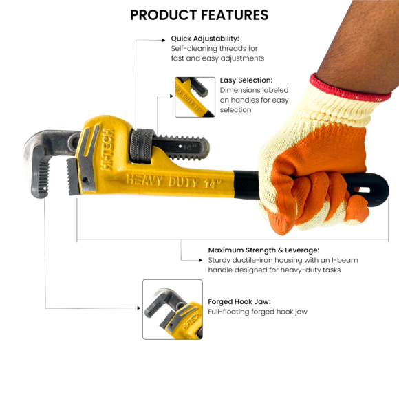 WEB-HI-TECH HeavyDutyPipeWrench-HT-TL-WR10-12-14--9